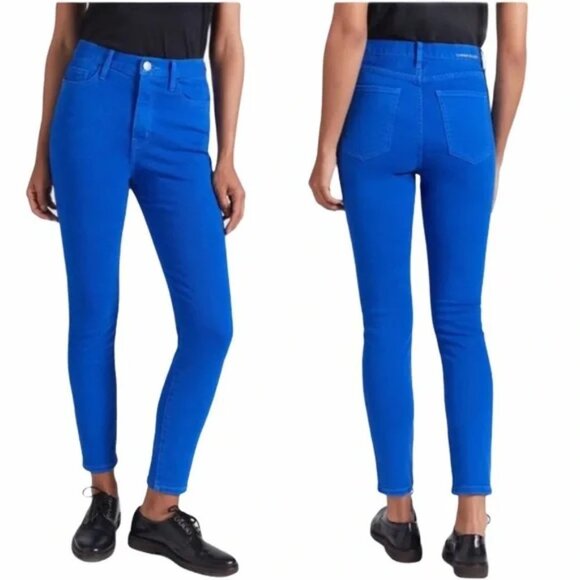 Current Elliott Electric Blue High Rise Jeans Size 26 - Picture 1 of 10